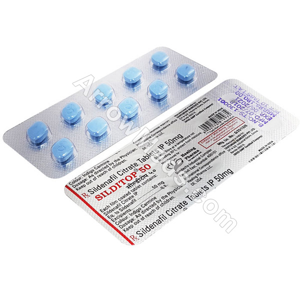 Buy Silditop 50mg (Sildenafil Citrate) Get 12% Discount - Arrowmeds.