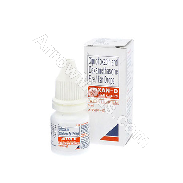 Zoxan D Eye/Ear Drop (Ciprofloxacin HCL/Dexamethasone) Arrowmeds