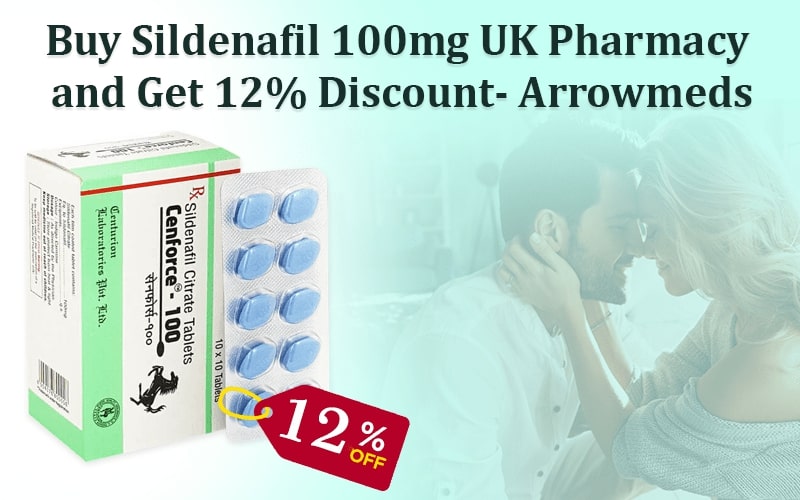 Buy Sildenafil 100mg UK Pharmacy and Get 12% discount- Arrowmeds