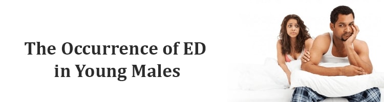The occurrence of ED in young males