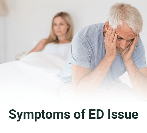 symtoms of ED issue