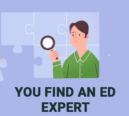 you find an ed expert
