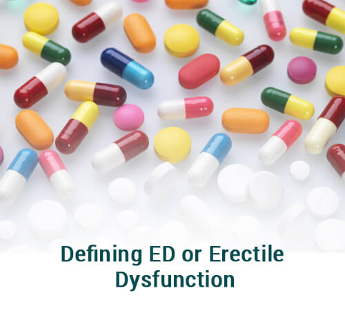 Defining ED or erectile dysfunction
