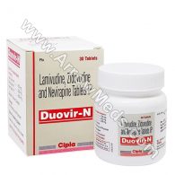 Duovir N 150 mg/200 mg/300 mg (Lamivudine/Zidovudine/Nevirapine)