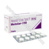 Metolar 100 mg (Metoprolol)