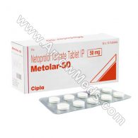 Metolar 50 mg (Metoprolol)