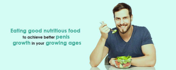 Eating good nutritious food to achieve better penis growth in your growing ages