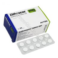 Zithrocor 250 mg (Azithromycin)