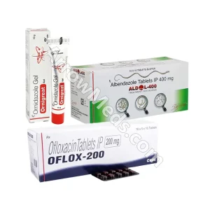 Albendazole Ofloxacin Ornidazole Combination
